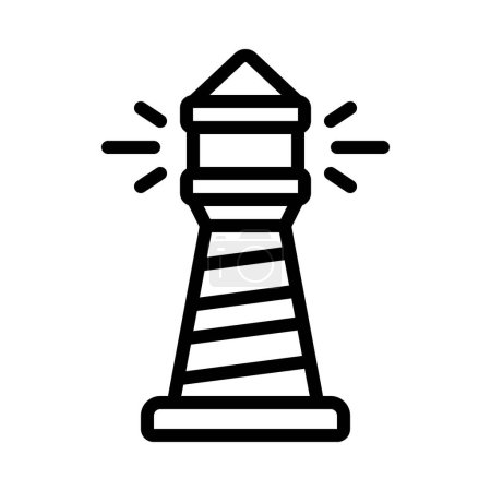 Illustration for Lighthouse  vector icon, illustration - Royalty Free Image