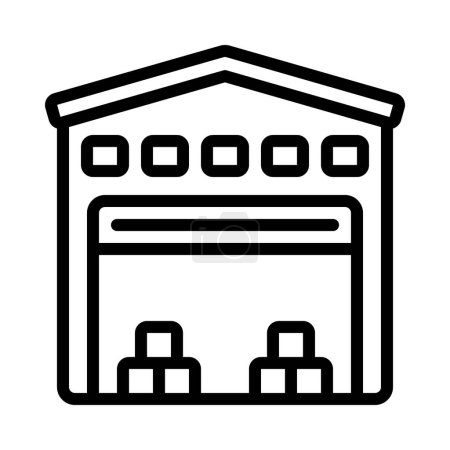 Illustration for Warehouse icon, vector illustration - Royalty Free Image