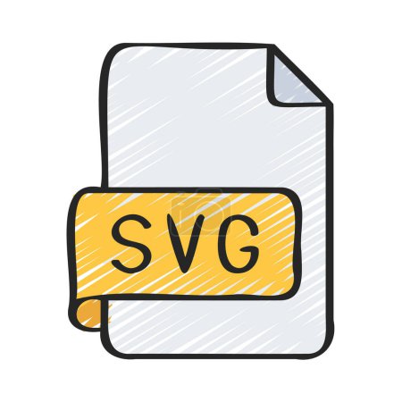 Ilustración de Icono del archivo SVG, ilustración vectorial - Imagen libre de derechos