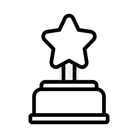Téléchargez les illustrations : Illustration vectorielle de l'icône web Star Award - en licence libre de droit