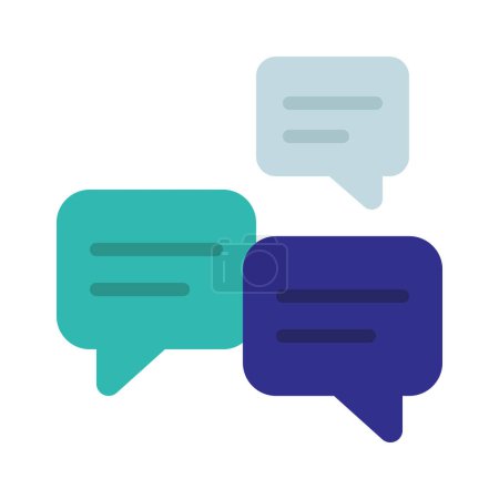 Illustration for Three Messages web icon vector illustration - Royalty Free Image