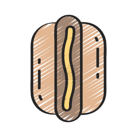 Illustration for Hotdog vector icon illustration design - Royalty Free Image