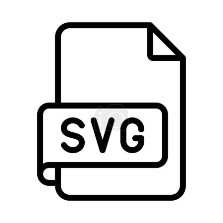 Téléchargez les illustrations : SVG Icône de fichier, illustration vectorielle - en licence libre de droit