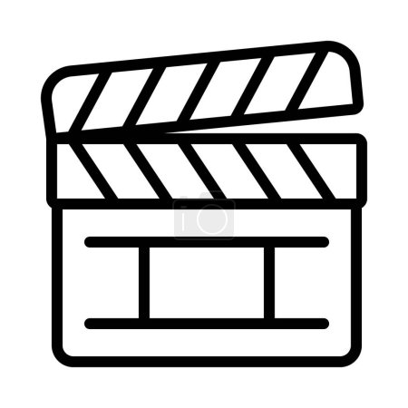 Illustration for Movie clapper icon, vector illustration - Royalty Free Image
