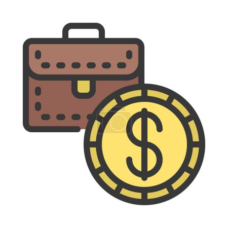 Illustration for Business Value web icon vector illustration - Royalty Free Image