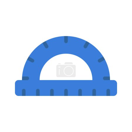 Illustration for Protractor Ruler web icon vector illustration - Royalty Free Image