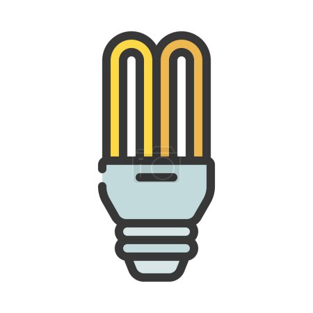 Illustration for Energy Efficient Bulb icon, vector illustration - Royalty Free Image