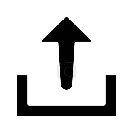 Ilustración de Subir flecha icono vector ilustración - Imagen libre de derechos