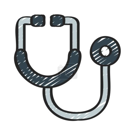 Illustration for Medical and health vector icon. Stethoscope - Royalty Free Image