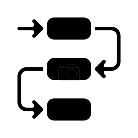 Illustration for Dependencies web icon vector illustration - Royalty Free Image