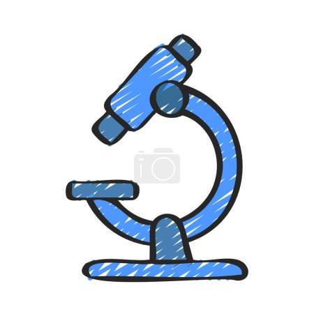 Illustration for Lab microscope icon. simple illustration of microscope vector icon for web - Royalty Free Image