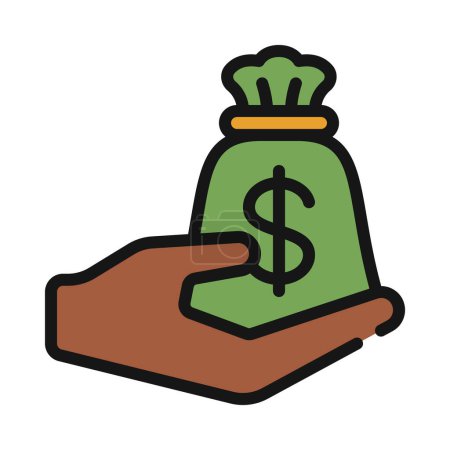 Illustration for Give Investments web icon vector illustration - Royalty Free Image