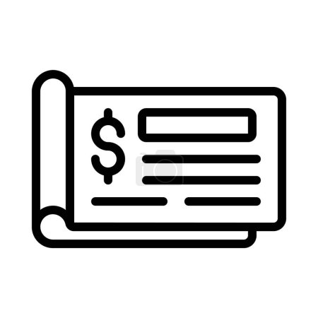 Illustration for Cheque Book icon, vector illustration - Royalty Free Image