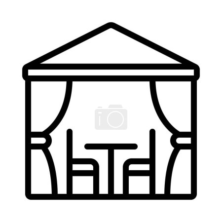 Illustration for Wedding tent icon, vector illustration - Royalty Free Image