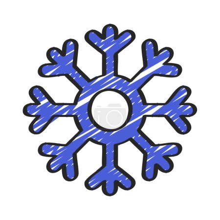 Téléchargez les illustrations : Illustration vectorielle de l'icône web Snow Flake - en licence libre de droit