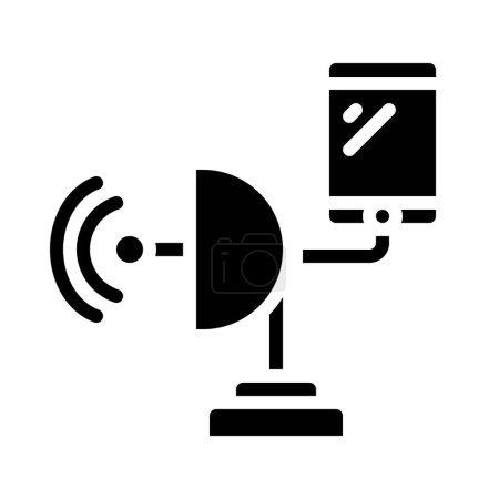 Ilustración de Ilustración del icono del teléfono satelital - Imagen libre de derechos
