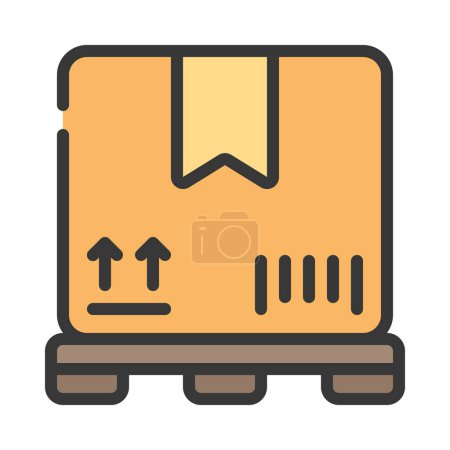Illustration for Warehouse Parcel icon, vector illustration - Royalty Free Image