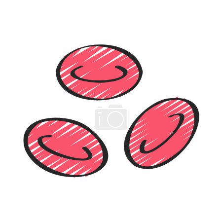 Illustration for Red Blood Cells web icon vector illustration - Royalty Free Image
