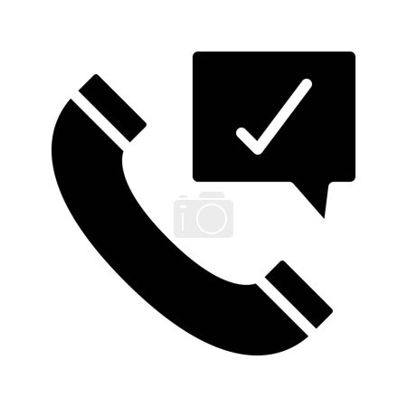 Illustration for Answer Phone Call icon vector illustration - Royalty Free Image