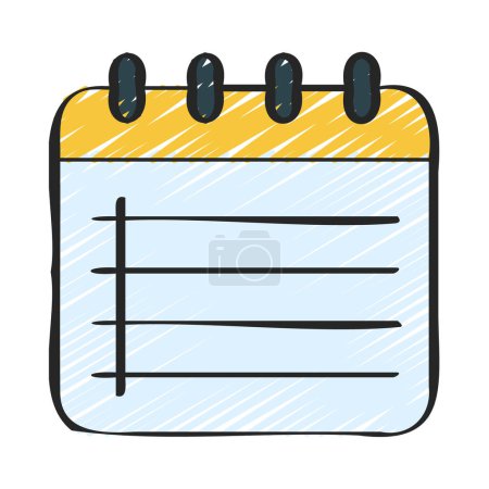 Illustration for Notes App web icon vector illustration - Royalty Free Image