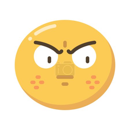 Illustration for Annoyed And Embarrassed web icon vector illustration - Royalty Free Image