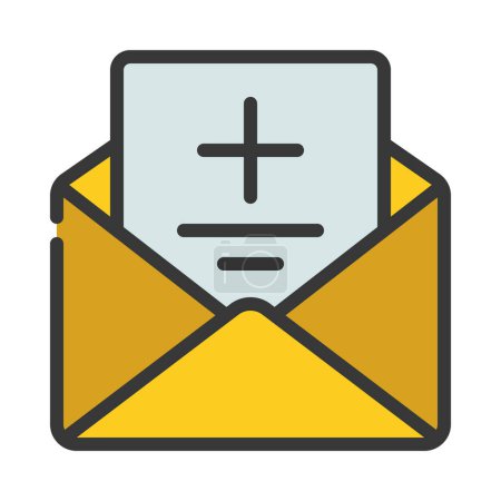 Illustration for Email Invite Icon, Vector Illustration - Royalty Free Image