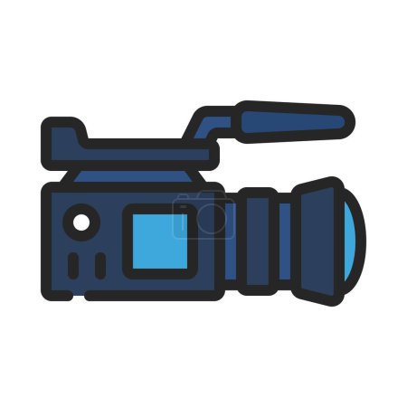 Illustration for TV studio camera icon vector illustration design - Royalty Free Image