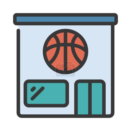 Illustration for Sports Hall web icon vector illustration - Royalty Free Image