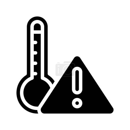 Ilustración de Icono web de temperatura vector ilustración - Imagen libre de derechos