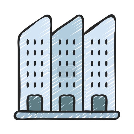 Illustration for Buildings. web icon simple illustration - Royalty Free Image
