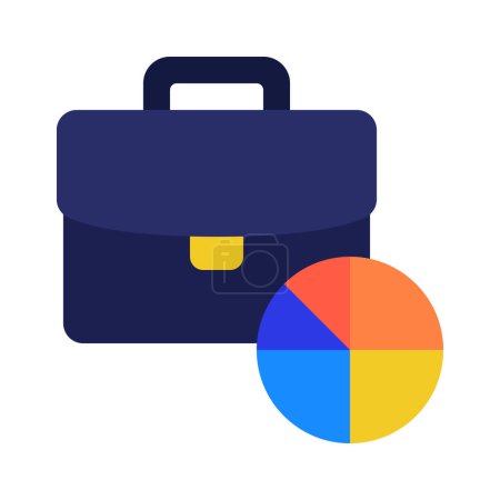 Illustration for Business Data web icon vector illustration - Royalty Free Image