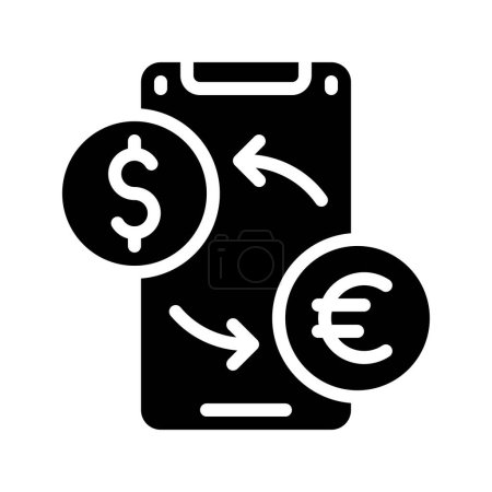 Illustration for Currency Exchange web icon vector illustration - Royalty Free Image
