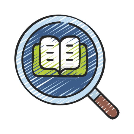 Illustration for Story Research icon, vector illustration - Royalty Free Image