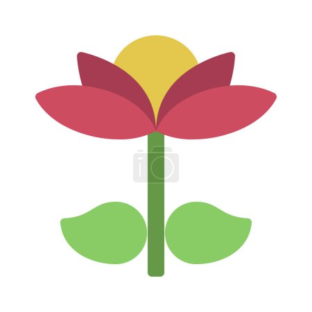 Illustration for Flower icon, vector illustration on wite background - Royalty Free Image