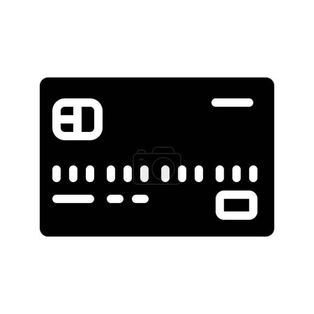 Illustration for Credit Card Front web icon vector illustration - Royalty Free Image