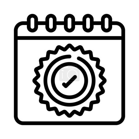 Illustration for Approval Date icon, vector illustration - Royalty Free Image