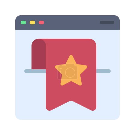 Bookmarked Date icon, vector illustration 