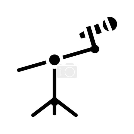 Illustration for Microphone Stand icon, vector illustration - Royalty Free Image