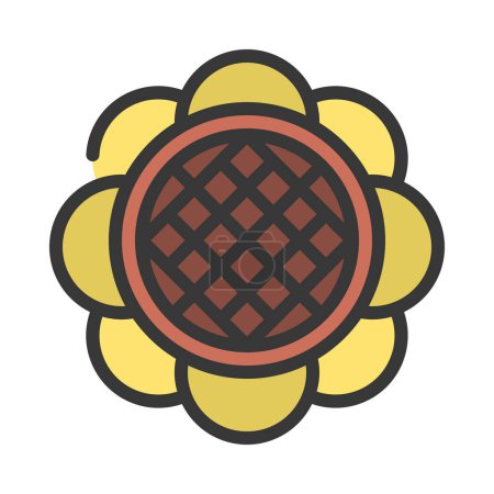 Illustration for Sunflower isolated icon vector illustration design - Royalty Free Image