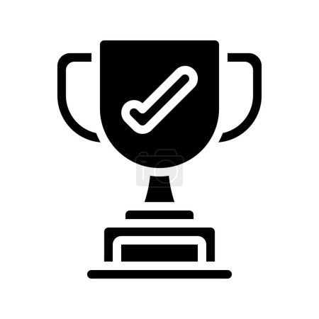Illustration for Trophy cup award isolated icon vector illustration design - Royalty Free Image