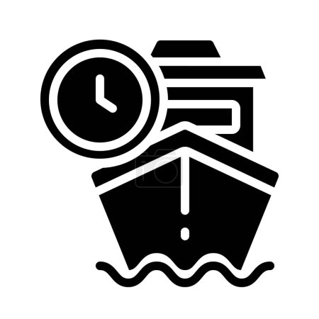 Envío cronometrado icono web vector ilustración