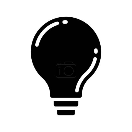 Téléchargez les illustrations : Icône de l'ampoule, illustration vectorielle - en licence libre de droit
