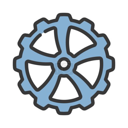 Ilustración de Icono web de Cogwheel. Ilustración vectorial - Imagen libre de derechos
