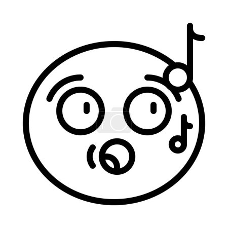 Ilustración de Emoticones icono aislado sobre fondo blanco - Imagen libre de derechos