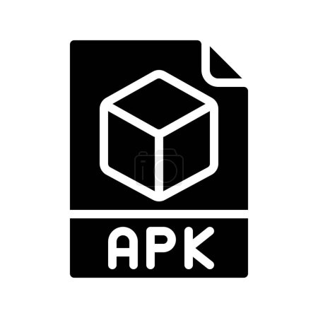 Apk web icon vector illustration