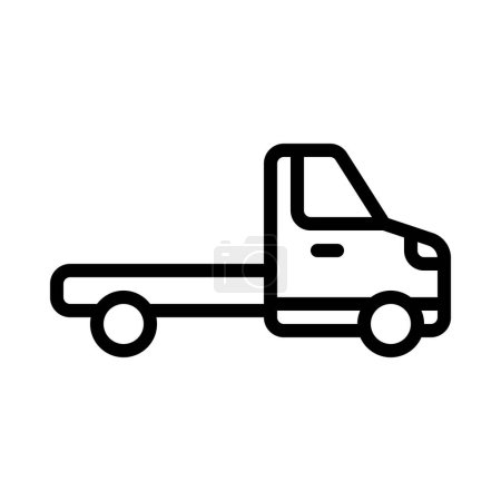 Téléchargez les illustrations : Illustration vectorielle d'icône de camion de transport - en licence libre de droit