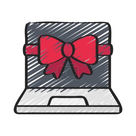 Illustration for New Laptop icon, vector illustration - Royalty Free Image