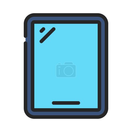 Illustration for Tablet Device  icon vector illustration - Royalty Free Image
