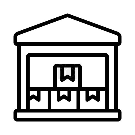 Illustration for Full Warehouse icon, vector illustration - Royalty Free Image