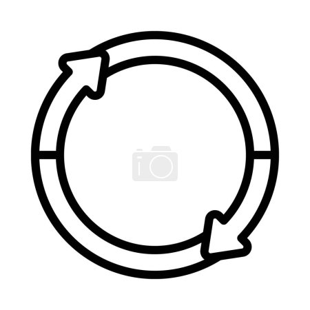 Arrow Donut Chart web icon vector illustration